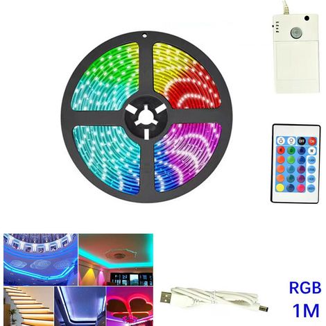 LED-STREIFENMITINFRAROT-BEWEGUNGSSENSORUSB-BATTERIE1MRGBTE-B0451