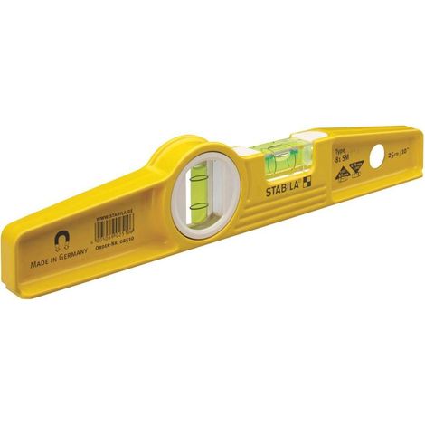 Stabila 81 SM Livella Torpedo Gialla 25 cm