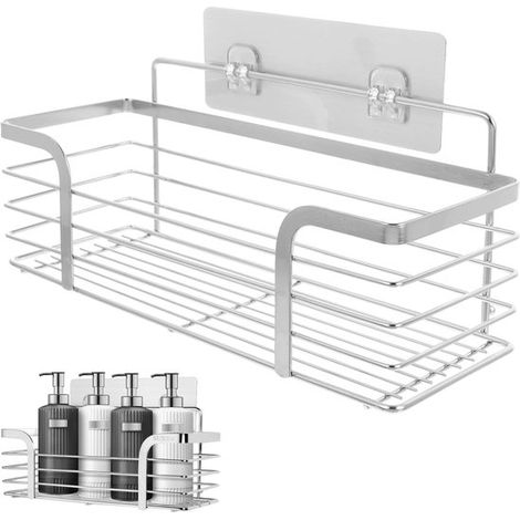 Duschablage – Wandduschablage – Duschkorb (ohne Bohren) – Küchenablage – Kleine Ablage für die Dusche – Badezimmer (1/5)