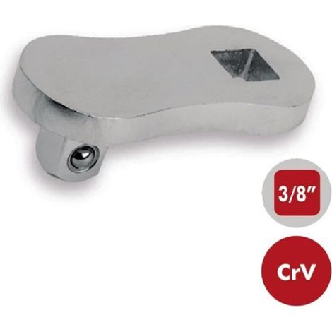 ADATTATORE MANUALE PER SPAZI RISTRETTI ATTACCO QUADRO 3/8" Cr-V DOGHER 524-020