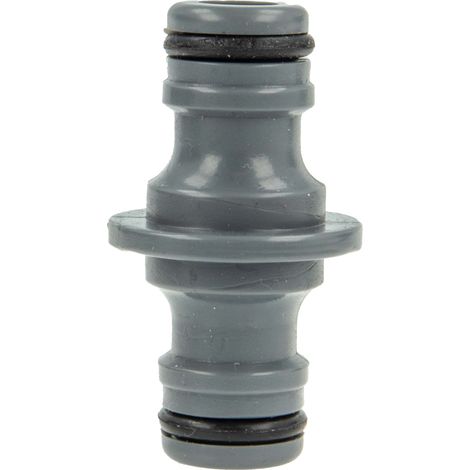 Hydro-Fit Doppel-Schlauchkupplung Schlauchverbinder PVC-U Grau (1/5)