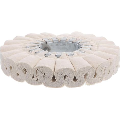 Roue de Polissage en Tissu Coton Beige Multi-usage, Finement Travaillée, Bricolage à Domicile Menuiserie (1/5)