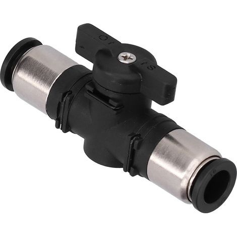 Connecteur de Valve pneumatique, bouton de commande manuel, interrupteur de ligne d'air, raccords à connexion rapide 3/8 pouces (1/5)