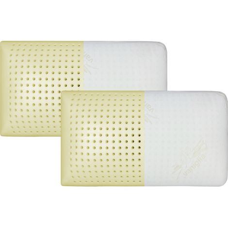 Guanciale Memory Profumato Aromaterapia Anatomico Cuscino Letto Saponetta Traspirante Memory Foam Anallergico Vaniglia - 2 Cuscini (1/5)