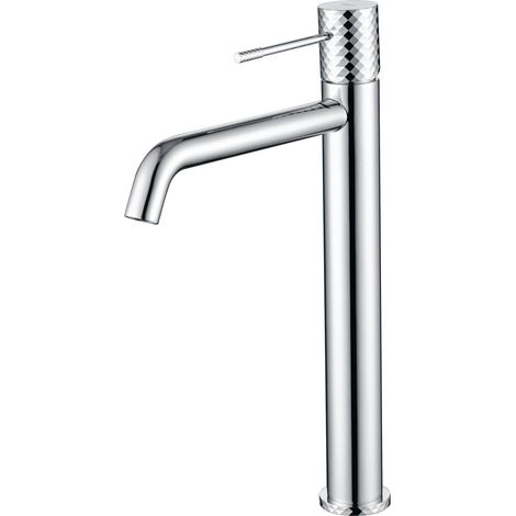 Rubinetto per lavabo alto monocomando  Modello GENOVA  Colore grigio con finitura cromata [IMEX®] (1/3)