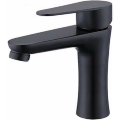 Mitigeur de lavabo moderne à une commande, robinet mitigeur eau chaude/eau froide, tapis réglables (1/5)