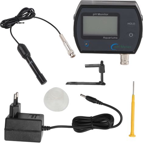 pH-mètre numérique testeur qualité eau écran LCD rétroéclairage compensation température pour aquarium piscine laboratoire (1/5)