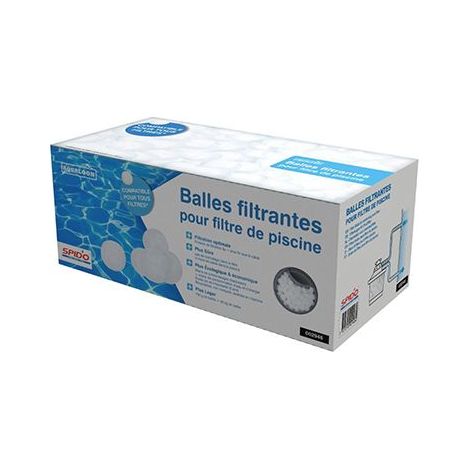 SPIDO - Balles filtrantes black Aqualoon 700g