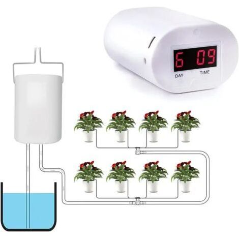 BUNTHAUS 8 tête automatique pompe d'arrosage contrôleur fleurs plantes maison arroseur goutte à goutte dispositif d'irrigation pompe minuterie système outil de jardin (1/5)