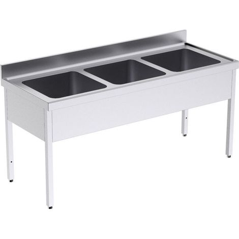 Plonge Inox Professionnelle Triple 1800 - Distform