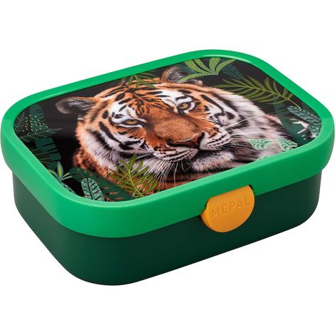 Boîte à Déjeuner Campus - Lunch Box Bento pour Enfants - Boite Repas avec Compartiment Bento - Fermeture à Clip - Sans BPA et Compatible au Lave-Vaisselle - 750 ml - Wild Tiger (1/5)