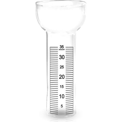 Bardusch - Verre De Remplacement pour Pluviomètre Motif Grenouille, Souris, Corbeau, etc. avec Échelle jusqu'à 35mm/m² (1/4)