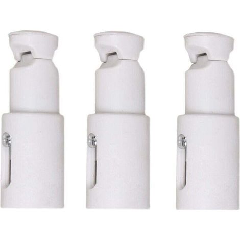Fixations pour radiateur sèche serviette – Lot de 3 supports réglables – Convient aux radiateurs droits et courbés – Installation facile