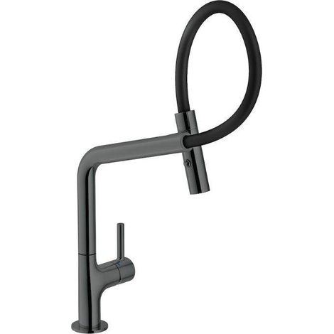 Mitigeur d'évier de cuisine avec douche extractible et finition fumée diamant Nobili Lamp MP119400FLP Fumée de diamant (1/2)