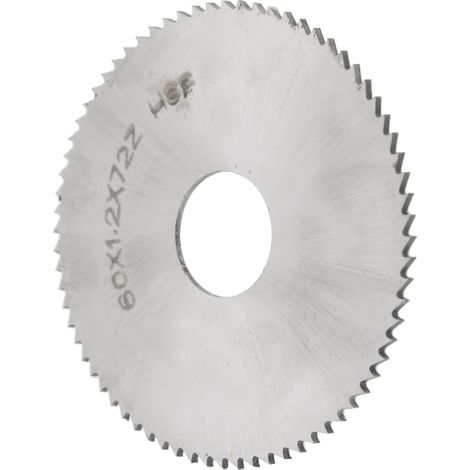 Disque de Scie Circulaire HSS 60x1.2mm 72 Dents, Lame de Coupe pour Acier et Métaux Durs (1/5)