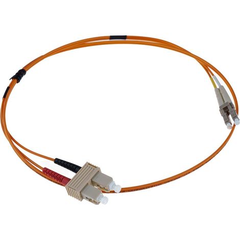 Câble fibre optique RS PRO 1m Avec connecteur / SC, OM1 Multi-mode ( Prix pour 1 ) (1/3)
