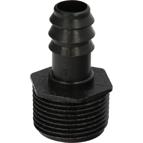 union rosca macho 3/4 a toma para tuberias goteo ø 16 mm. (bolsa 100 uds) riego por goteo, microaspersión, riego nebulizacion (1/5)