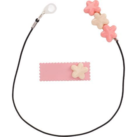Cordon de Sécurité pour Aides Auditives avec Clip à 3 Fleurs - Accessoire Pratique en Nylon pour le Jardinage, le Sport et les Loisirs (1/5)