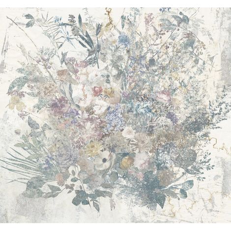 Papier peint panoramique romantique,classique Bouquet Éclatant (1/4)