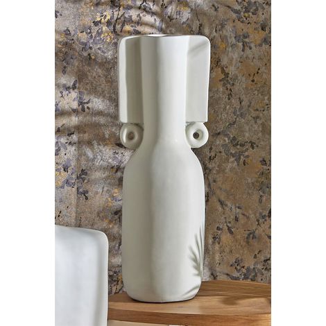 Vase Adofo Beige 58 cm. 20Dx58 cm (1/3)