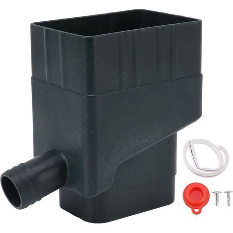Système de récupération d'eau de pluie. kit de dérivation de tuyau de descente professionnel résistant aux UV pour les jardins extérieurs. les pelouses et les espaces verts(Vert) (1/4)