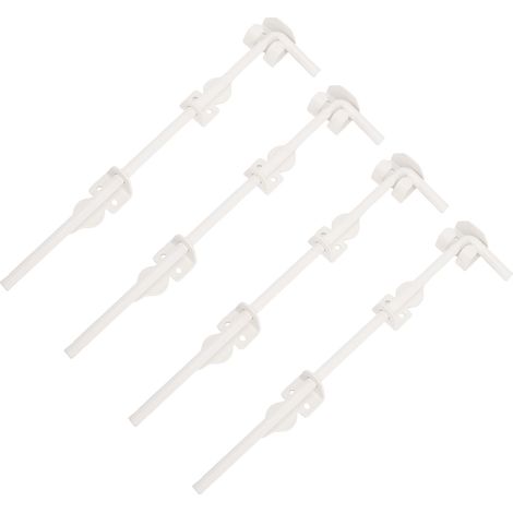 Ensemble de 4 goupilles de verrouillage robustes pour portail en bois et métal, comprenant une tige de descente de 45,7 cm (18 pouces) et une goupille de sécurité. Convient aux portes et clôtures en b (1/5)