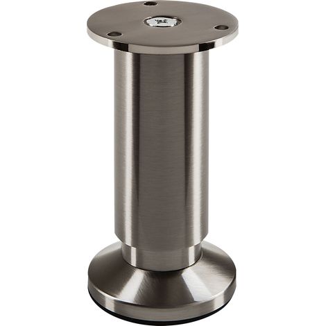 Möbelfuß ALPHA Edelstahloptik Höhe 120 mm