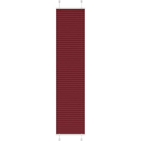 Plissee Bordeauxrot 50x200 cm Stoffbreite 49,4 cm Polyester