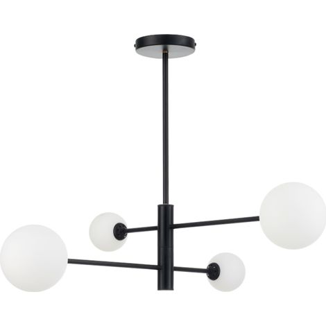 Lámpara colgante Dorado 4xG9 negra LP-002/4P BK Light Prestige (1/4)