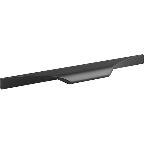Poignée de meuble 296 mm profil Tende poignée aluminium tiroir armoire porte meuble quincaillerie placard cuisine chambre, noir mat (1/4)
