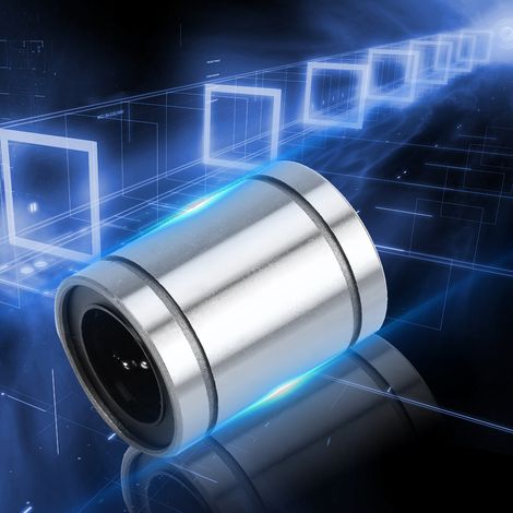 2 roulements de mouvement linéaire en acier haute précision pour l'automatisation industrielle LM25Uu LM20Uu LM16UU(LM20UU) (1/5)