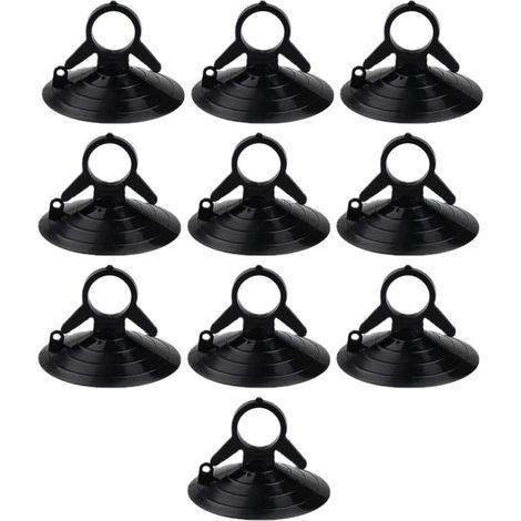 Ventouses Pour Ventouses En Verre Ventouses Ventouses En Plastique Sans Crochets Pour Pare-Soleil De Voiture Noir 4.5 Cm 10 PièCes (1/5)