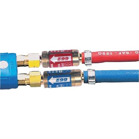 Anti-retour pare-flamme SECURTOP 662 gaz combustible pour chalumeaux entrée tuyau diamètre 6-10mm sortie M16x150 LF - SAF-FRO - W000290907