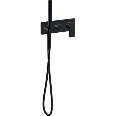 Façade douche/bain douche 2 sorties black mat - CRISTINA ONDYNA BA60213