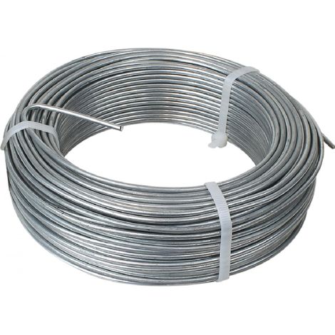 1 Rouleau Fil De Tension, Acier Galvanisé 2.7mm, Résistant UV, Pour Clôture Et Travaux Extérieurs