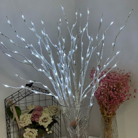 Brindille Lumineuse - Guirlande À Branches Simulées - 30 Pouces - 20 LED - Lumière Chaude - Pour Décoration Intérieure Et Vase - 1 Pièce (1/5)