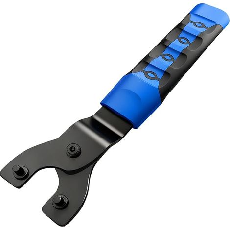 Llave para amoladora angular, de 2 mordazas con agarre antideslizante - Llave de pasador para amoladora angular de apertura ajustable de 6 a 47 mm  Para taller mecánico, fontanería, servicio industria (1/5)