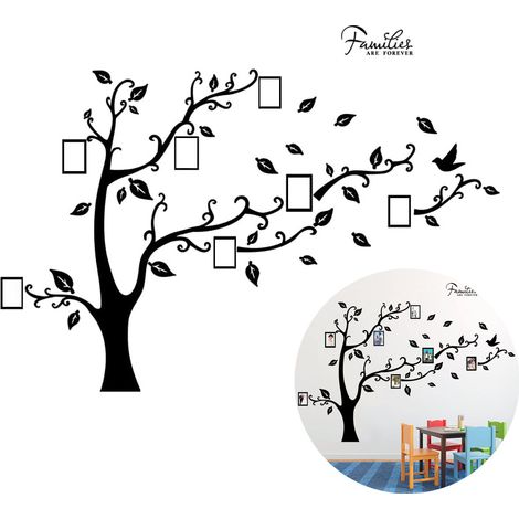 Cadre Photo Arbre Généalogique - Décalcomanie Murale 3D en Acrylique - Décoration Murale Séjour Chambre - Lot de 1 (1/5)