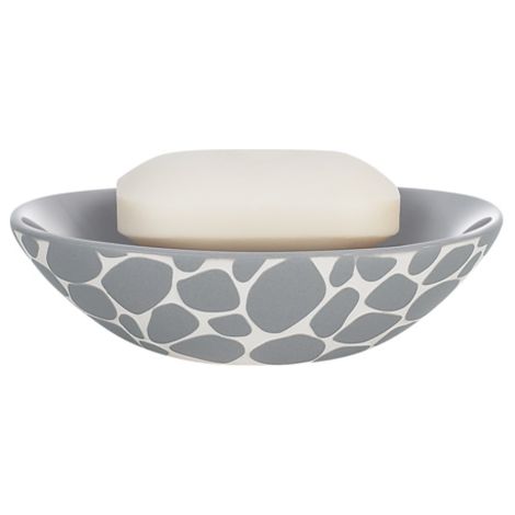 Porte savon Céramique DARWIN PEBBLE Gris Spirella