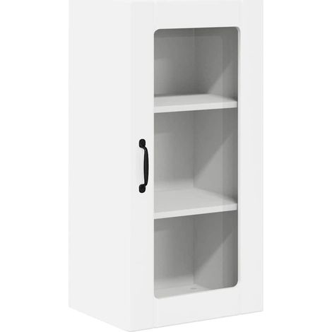 Meuble mural de cuisine,Armoire de cuisine Blanc brillant 40 x 31 x 80 cm CFW94185 (1/5)