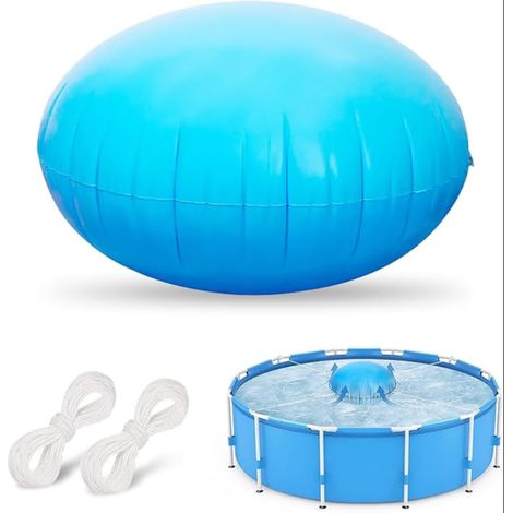 Coussin de Piscine d'hiver, Coussin d'air, 1.2x1.2M Oreiller Gonflable, Hivernage Bouee, Flotteurs D'hivernage (Bleu) (1/5)