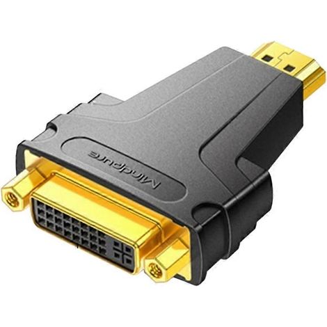 Convertisseur Mindpure 24+5 DVI femelle vers HDMI mâle compatible pour connecteurs de cartes graphiques et adaptateurs TV (1/5)