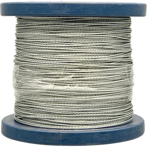 Cable de acero trenzado de 2 mm, 1x19, galvanizado (1/2)