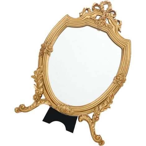 1 Pc Miroir de Maquillage en Relief déco Tendance Miroir cosmétique Miroir de Maquillage sur Pied Les Femmes Ancien Miroiter Outils de Maquillage Miroir de (1/5)