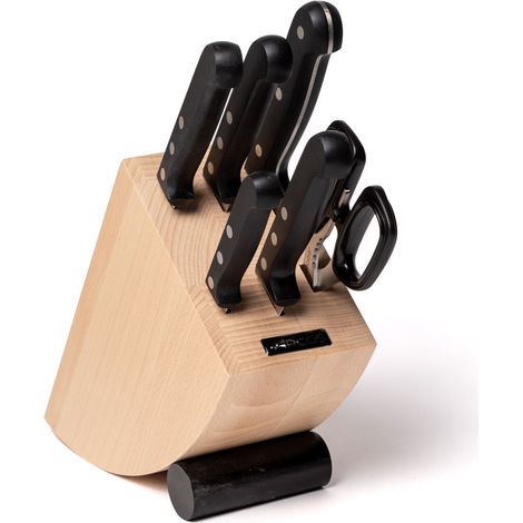 Bloc 5 couteaux et ciseaux Arcos Ensemble universel 285600 de 6 pièces et coffret cadeau. (1/4)