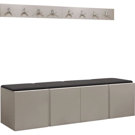 Conjunto para recibidor Pinis VII, Cachemira, 0x0x0cm, Tapiz, Aglomerado laminado, Montada en la pared, Colocada (1/5)