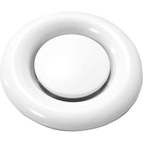 Diffusore a soffitto rotondo, regolabile in senso orario/antiorario, valvola a disco regolata da 200 mm