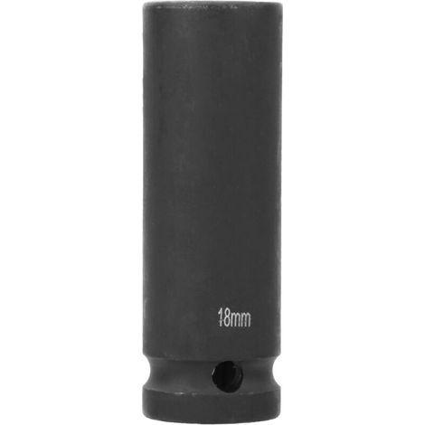 1/2 Pouce Conduite 17/18 / 19 Mm Metrik Socket en Profondeur Longue Durée de Durée de Vie en Acier Pneumatique pour les Techniciens Professionnels (18 mm) (1/5)