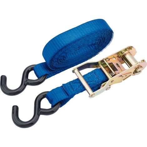 Draper 750kg (1653lb) Ratcheting Tie Down Straps, 4.5M Length x 25mm Width, Heavy-Duty Cargo Securement Straps, Model 60957 (1/5)
