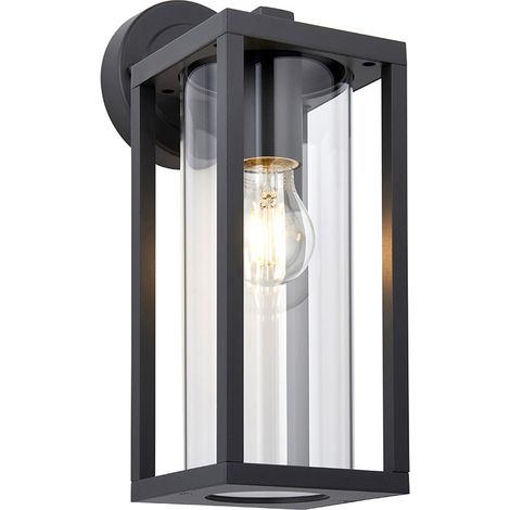 Applique esterna industriale nera E27 IP44 Hamden Endon (1/5)